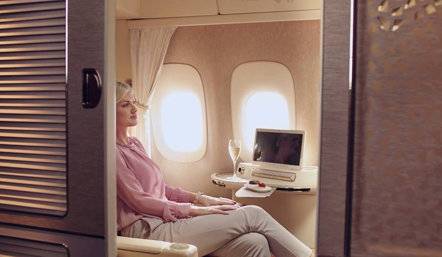 Перелет в каютах первого класса Emirates  обойдется в 300 тысяч рублей