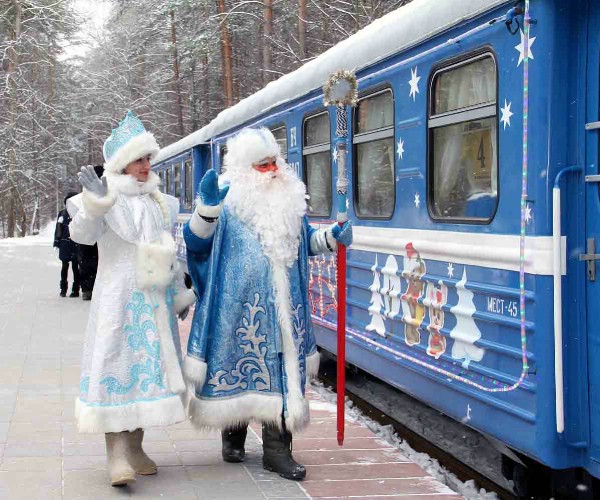 Деда Мороза в новогодние каникулы посетят 60% железнодорожных туристов