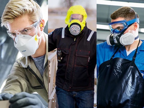Респираторы, полумаски и полнолицевые маски для защиты органов дыхания